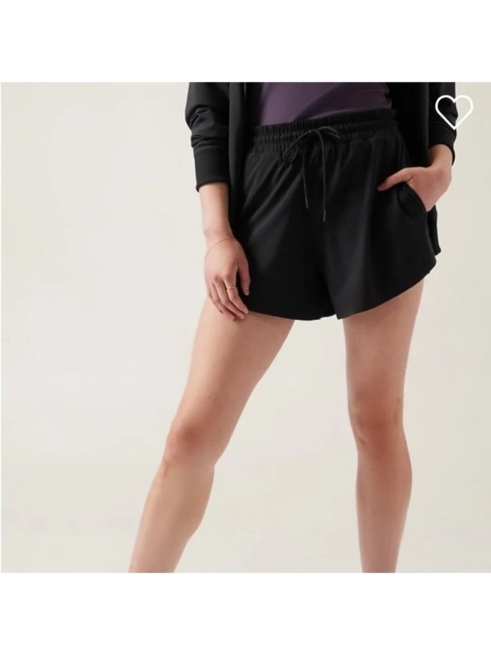 NWT Athleta Crossroads Shorts Black Size Small